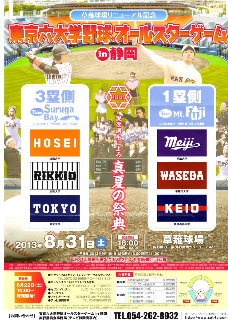 六大学野球in Shizuoka